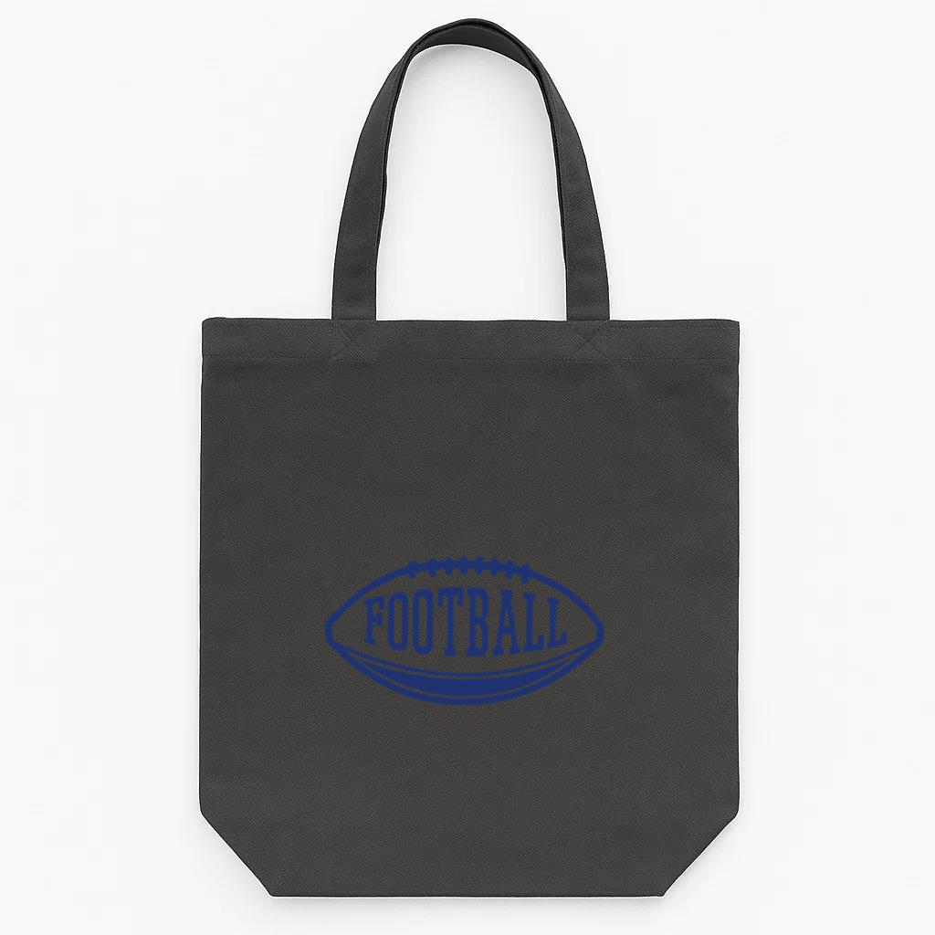 American Football Ball Badge Tote Canvas Bag