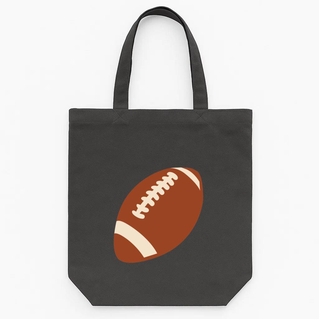 American Football Ball Flat Design Tote Canvas Bag