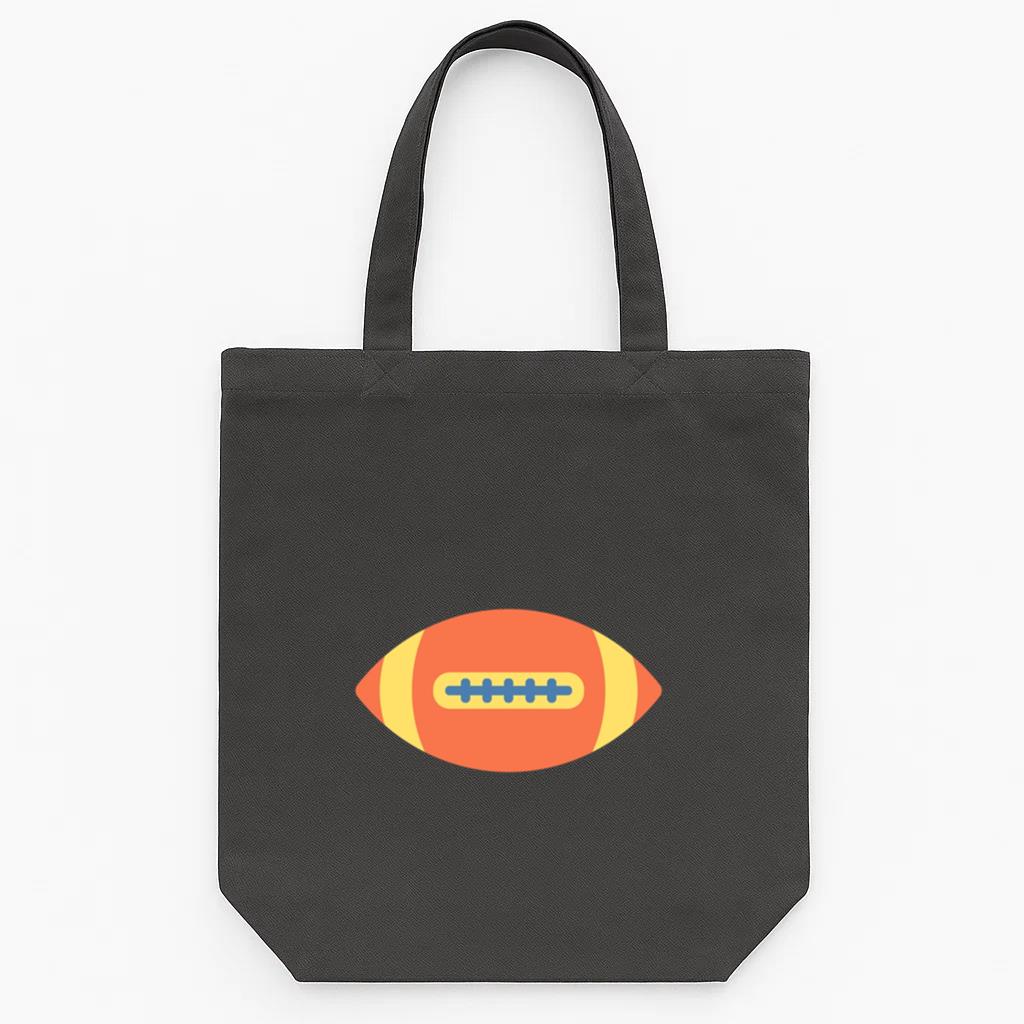 American Football Ball Icon Tote Canvas Bag