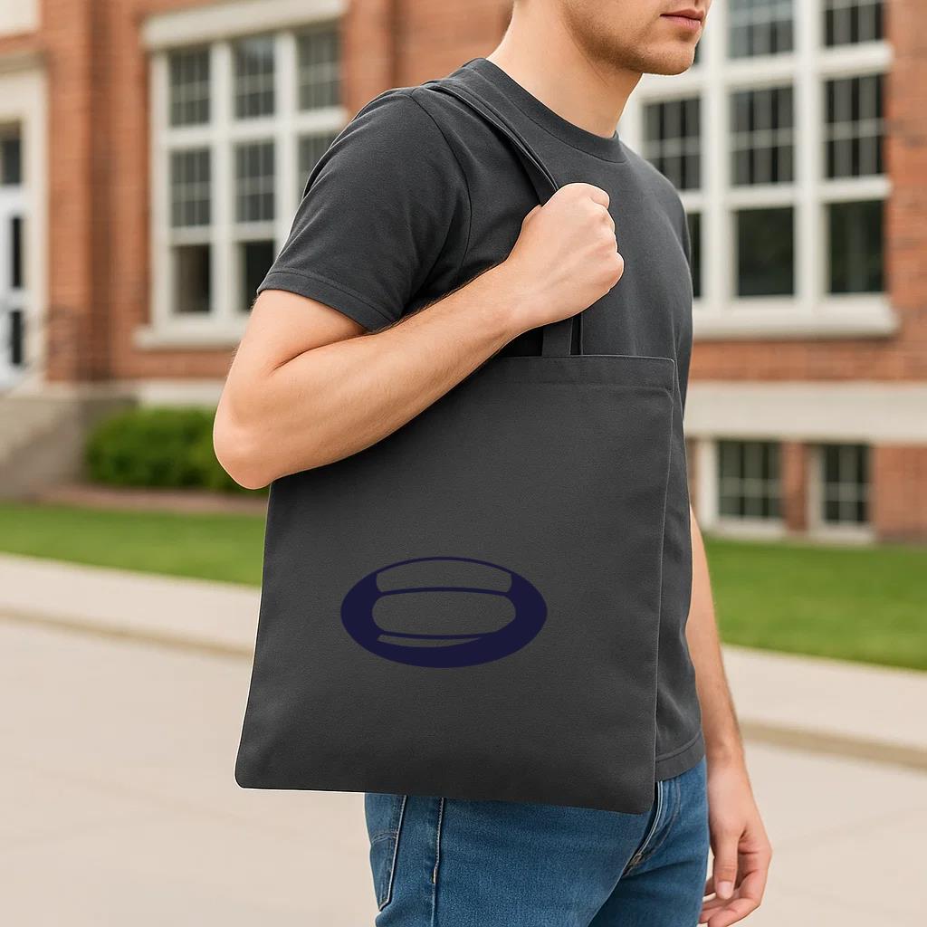 American Football Ball Stroke Tote Canvas Bag - Image 3