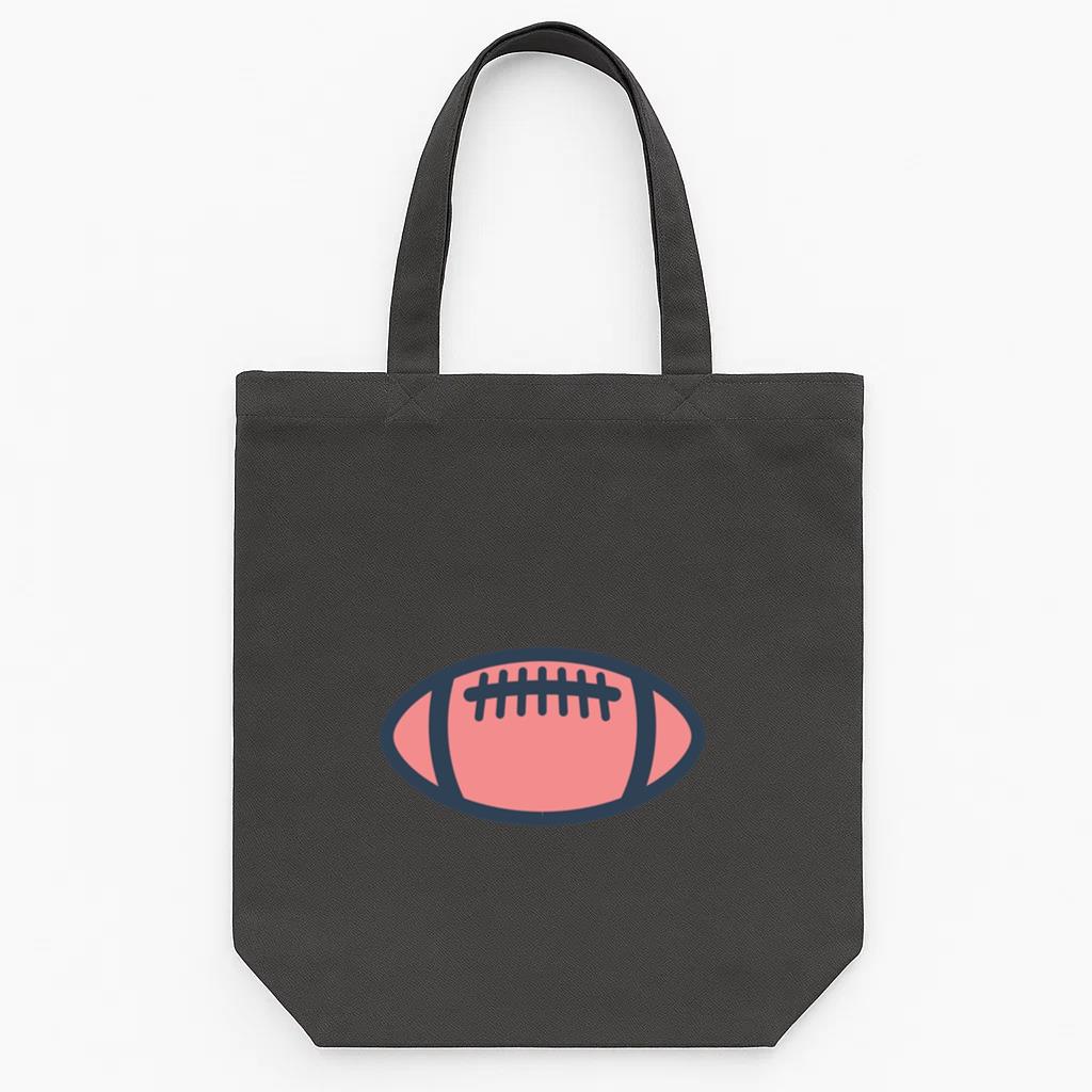 American Football Ball Tote Canvas Bag