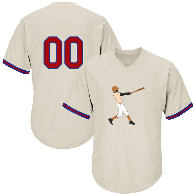 Baseball Batter Silhouette Baseball Jersey