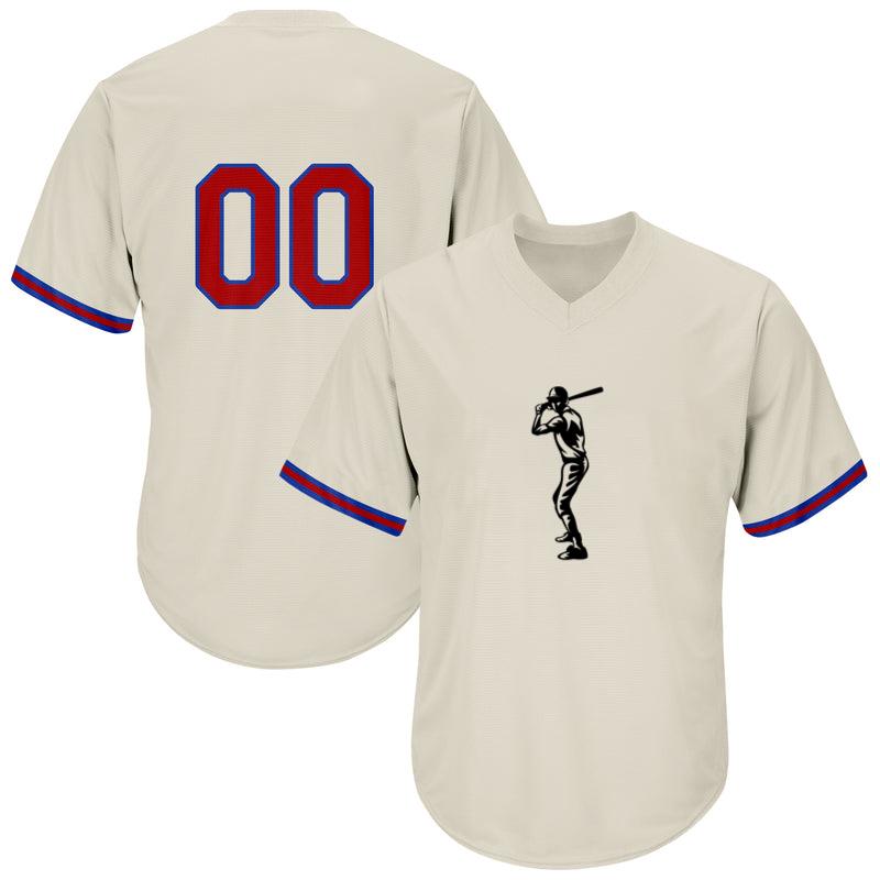 Baseball Batter Standing High Contrast Baseball Jersey