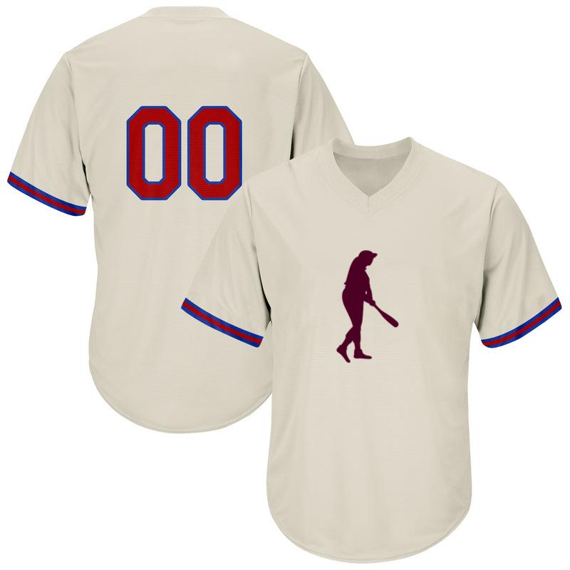 Baseball Batting Woman Baseball Jersey