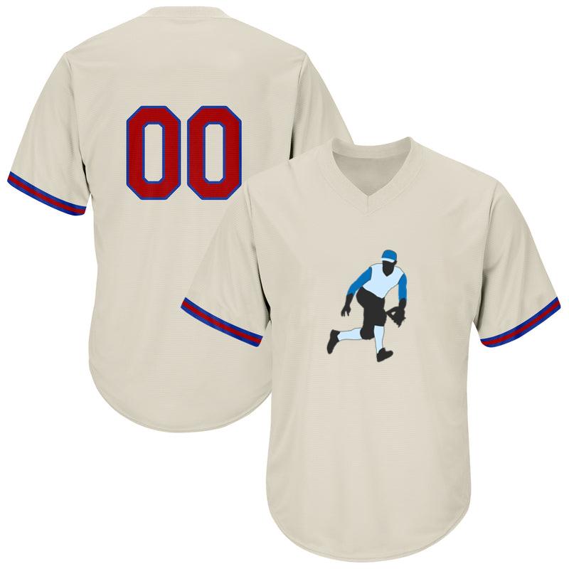Baseball Fielder Silhouette Baseball Jersey
