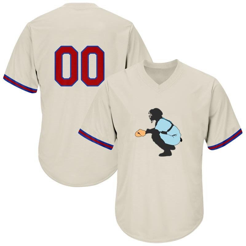 Baseball Keeper Silhouette Baseball Jersey