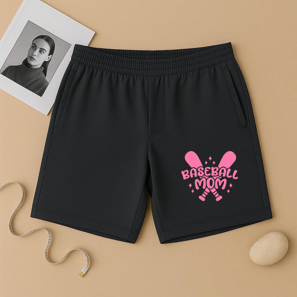 Pink Baseball Mom Design Short