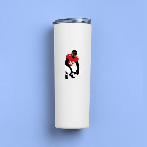 Rugby Player Sitting Tumbler