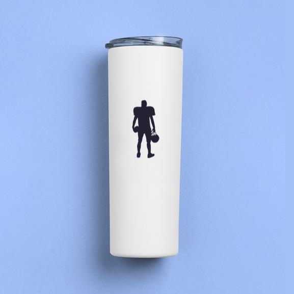 Rugby Player Standing Silhouette  Tumbler