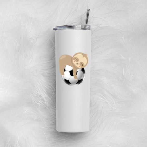 Sloth Soccer Football Tumbler - Image 2